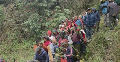  भूमे पूजाः देवतालाई खुसी बनाउन मोसो दल्ने परम्परालाई निरन्तरता 